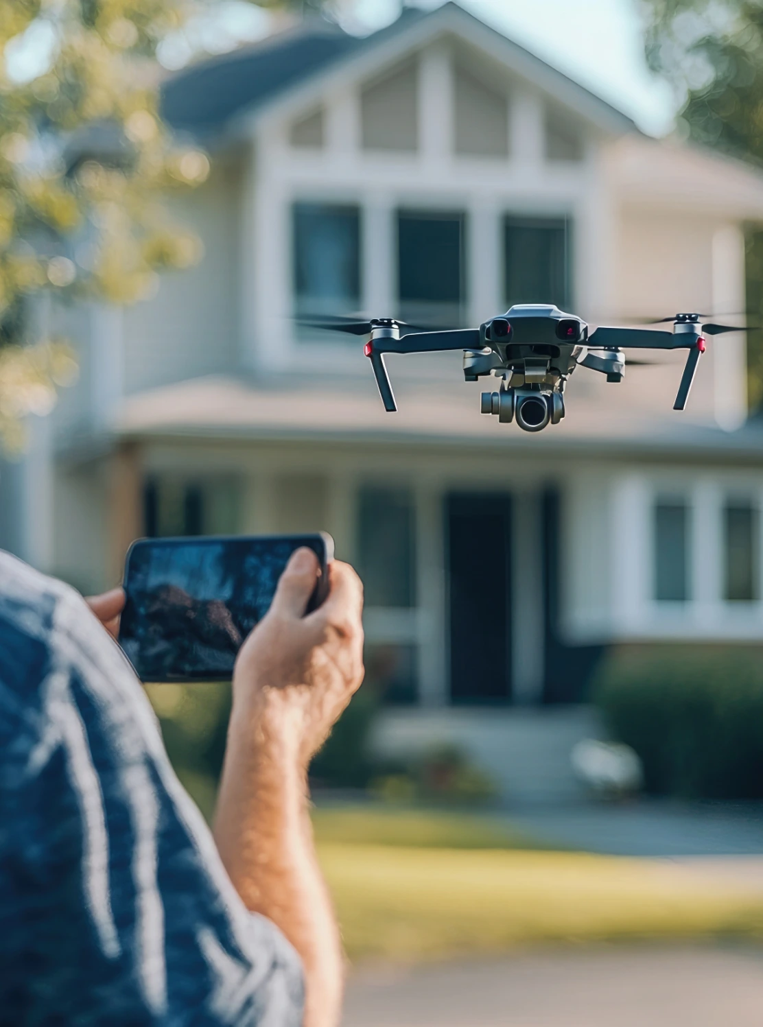 immobilien-drohnenaufnahme