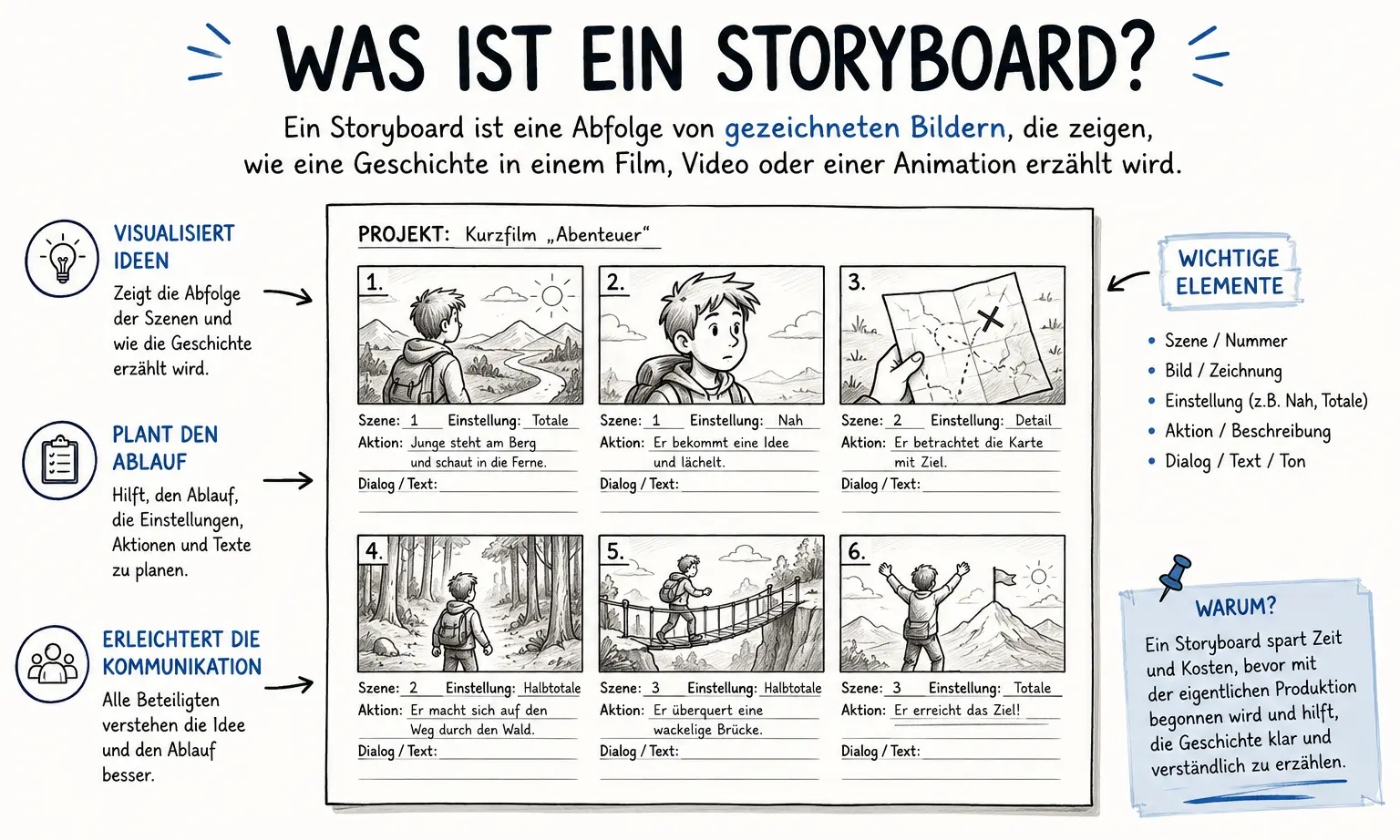 stroyboard immobilienvideo-filmen